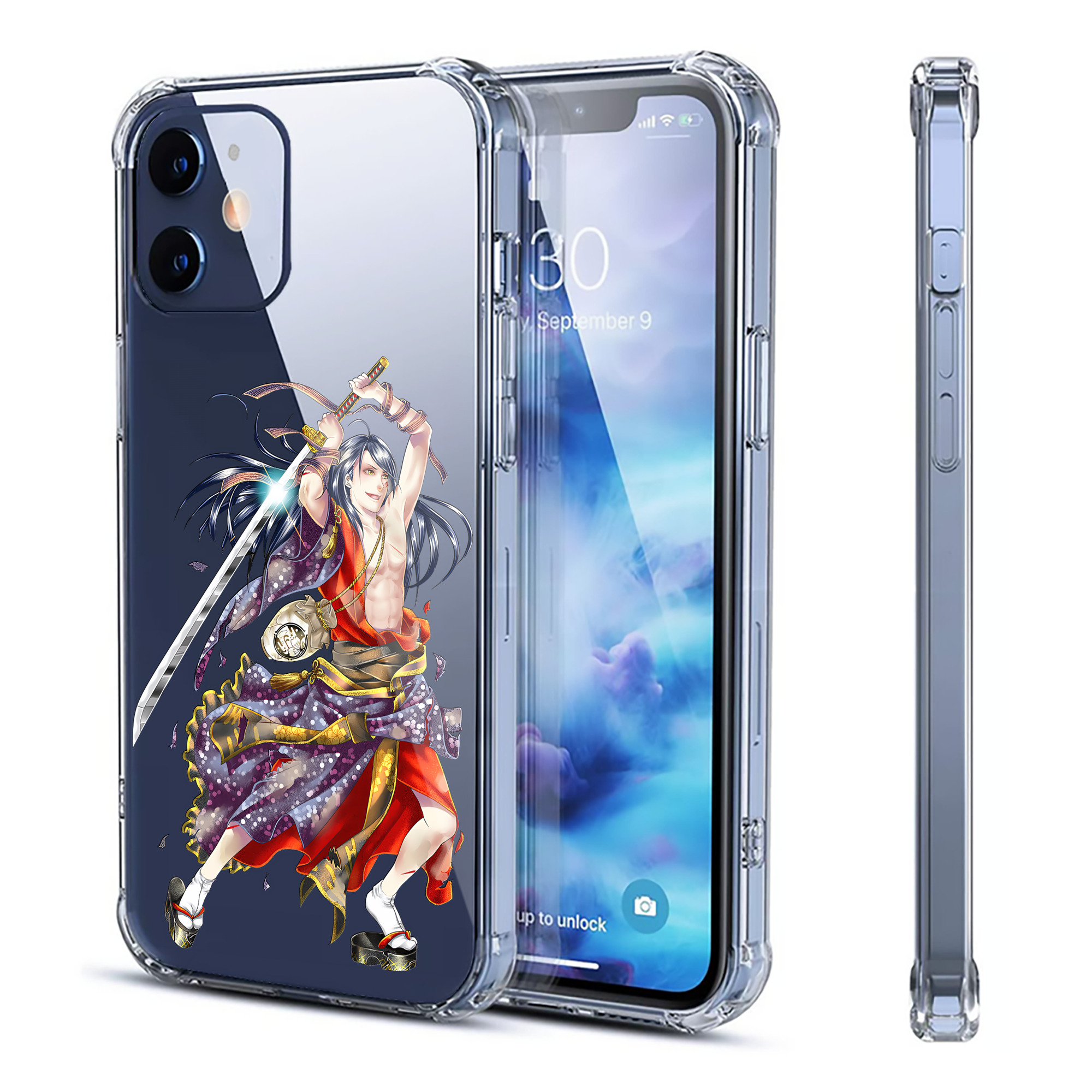 （画像用） 刀剣乱舞 Touken Ranbu 【iPhone 12シリーズ対応】透明スマホケース（クリアソフトケース）